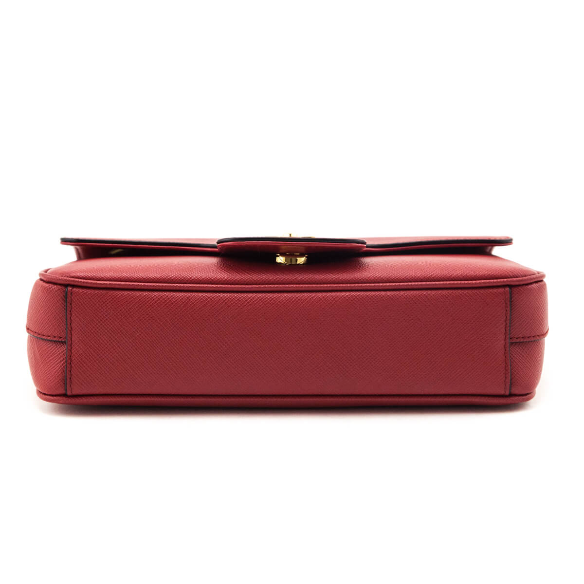 Prada Fuoco Saffiano Flap Shoulder Bag