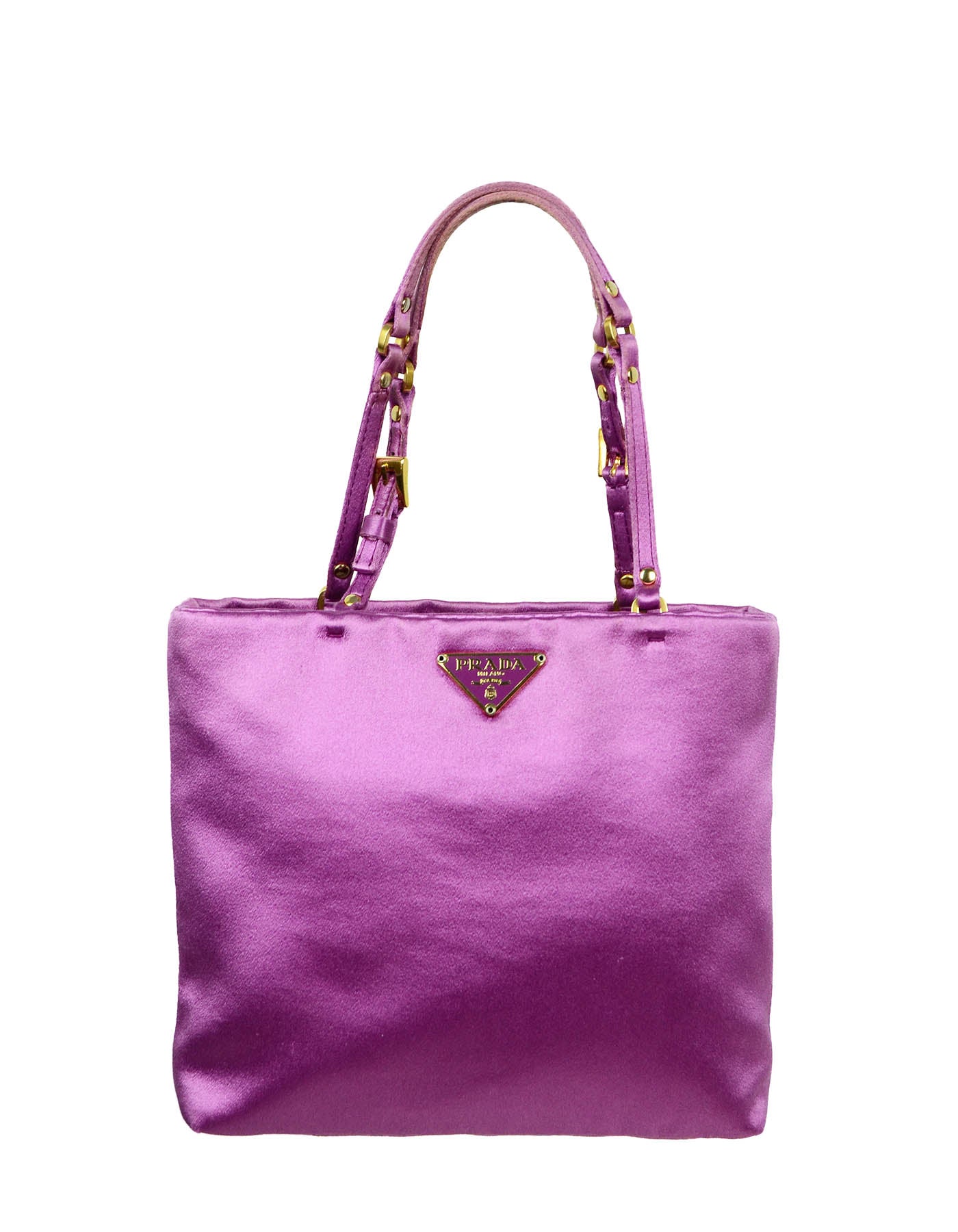 Prada   Magenta Satin Mini Handbag