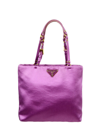 Prada   Magenta Satin Mini Handbag