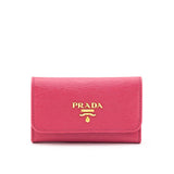 Prada Peonia Vitello Move Key Pouch