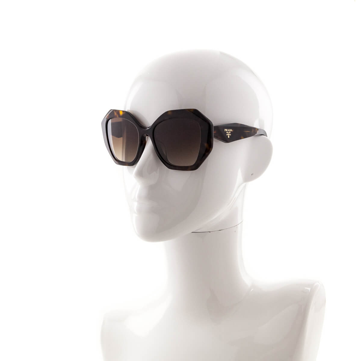 Prada Tortoise PR 16WS Oversized Sunglasses