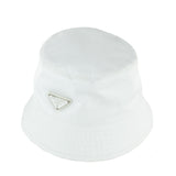 Prada White Re-Nylon Bucket Hat Size L