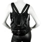 Prada Black Nylon Backpack Bag with Front Zipper Pocket