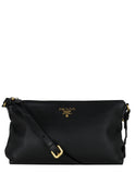 Prada Black Vitello Daino Leather Crossbody Bag