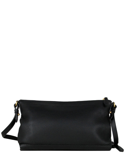 Prada Black Vitello Daino Leather Crossbody Bag
