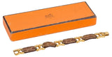 Hermes Brown Crocodile Bracelet