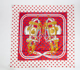 Hermes Red Brides de Gala Love Scarf
