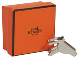 Hermes Palladium Horse Head Scarf Ring