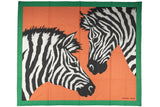 Hermes New Orange Zebra Sarong Shawl