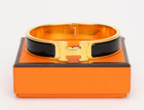 Hermes Black Clic Clac H Bracelet
