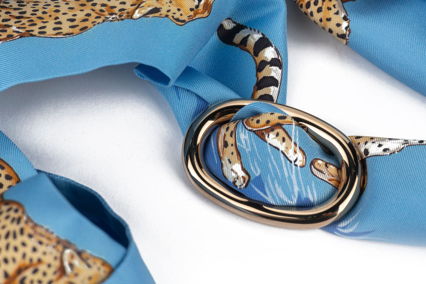 Hermes New Gold Scarf Ring W/Box