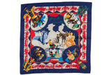 Hermes Navy Feria de Sevilla Silk Scarf