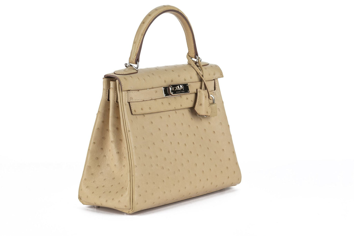 Hermes Kelly 28 Ostrich Parchemin