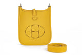 Hermes Mini Evelyne Bag Jaune Ambre NIB
