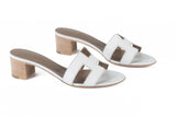 Hermes NIB Oasis Sandal White 37.5
