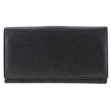 Gucci 143391 GG Canvas Leather Long Wallet