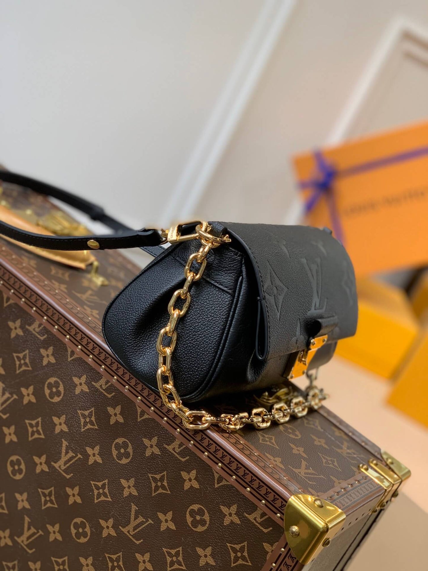 M45813 Favorite Monogram 24cm black TOURTERELLE / CRÈME