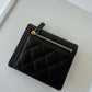 CHANEL Caviar Quilted Compact Flap Wallet