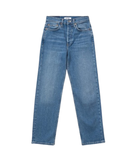 RE/DONE 70's Stove Pipe Faded Blue Jean