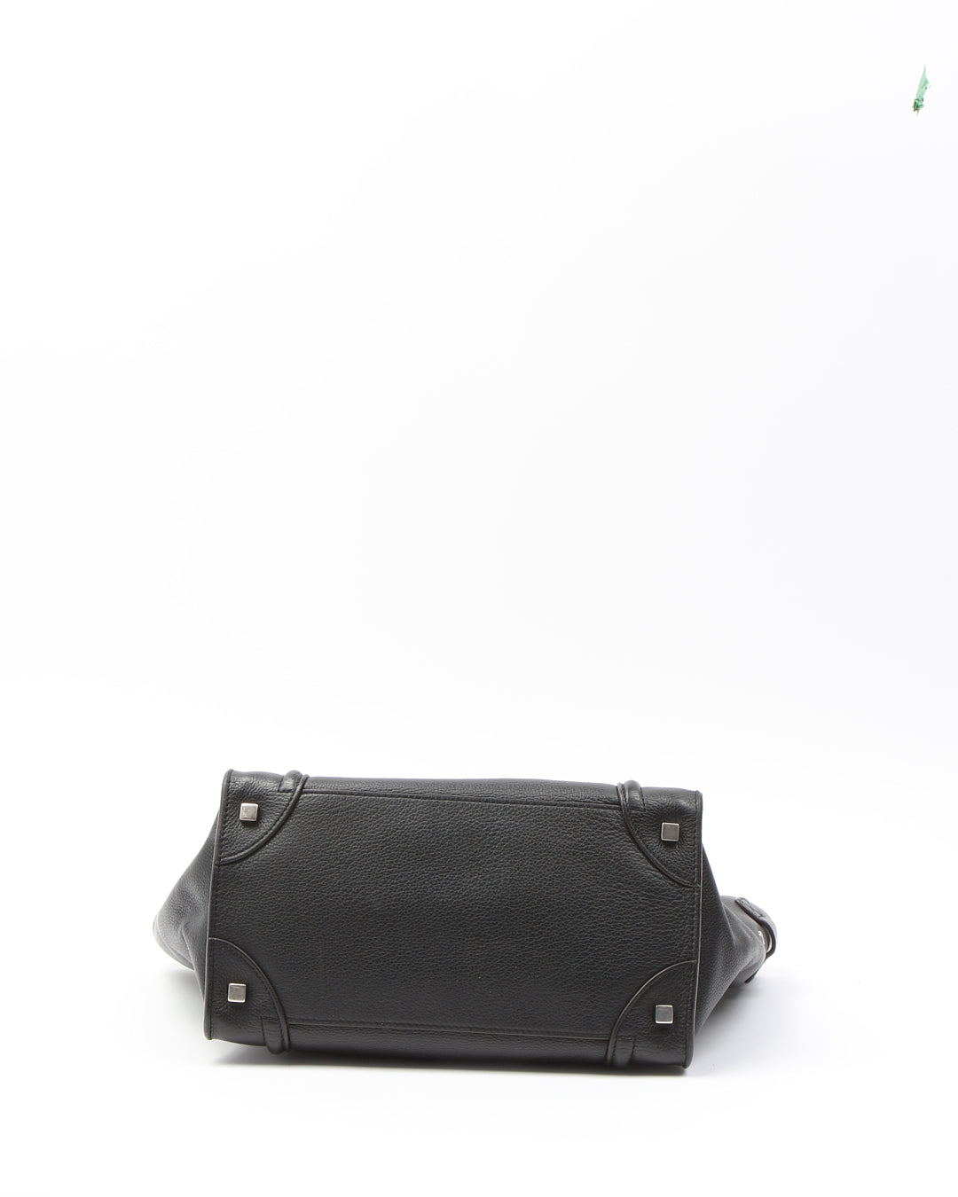 Celine Black Leather Micro Luggage Tote Bag