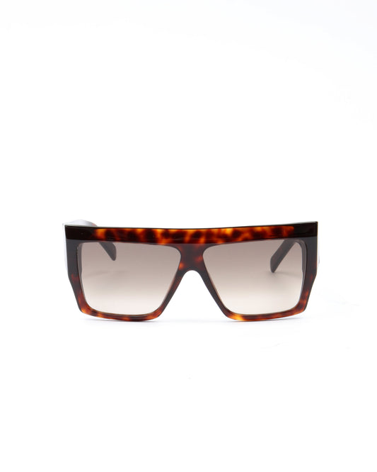 Celine Brown Tortoise Square CL400921 Sunglasses