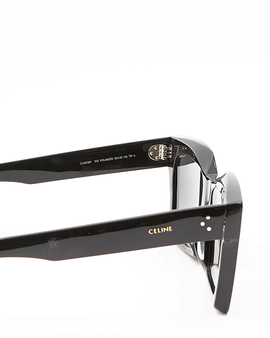 Celine Black Square Oversized CL40130F Polarized Sunglasses