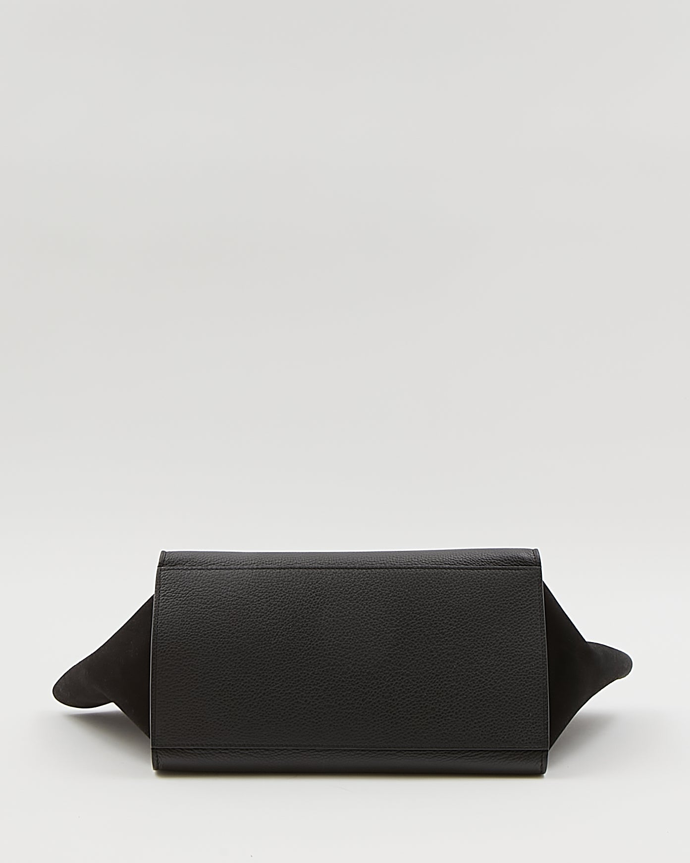 Celine Black Leather & Suede Small Trapeze Bag
