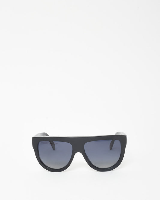 Celine Black Acetate Flat Top CL400IN Oversized Sunglasses