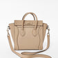 Celine Beige Leather Nano Luggage Tote