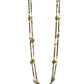 Chanel   '94 Leather Woven Chain Link 82" Necklace