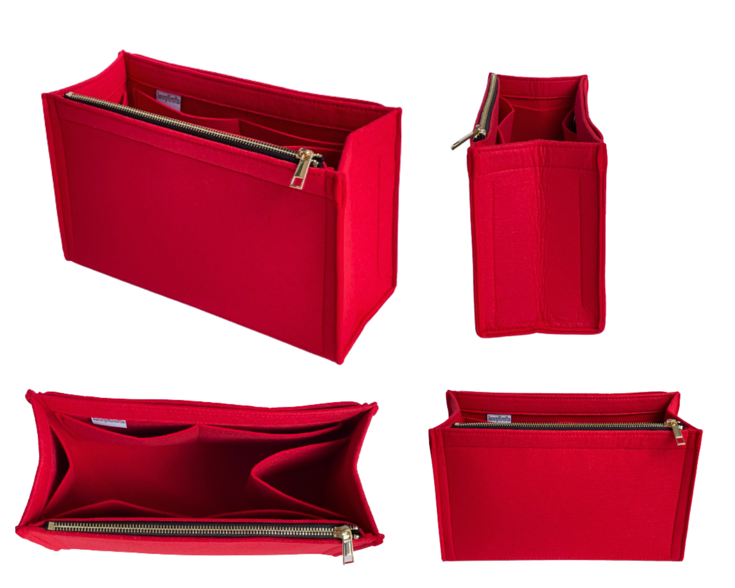 Organizer For [Padlock Small GG Shoulder Bag]Felt Purse Insert (Curved Sides)