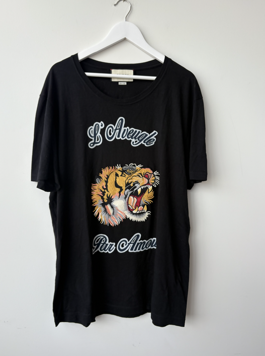 Gucci Black L'Aveugle Par Amour T-Shirt