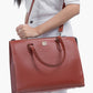 Rust workplace handbag