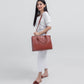 Rust workplace handbag