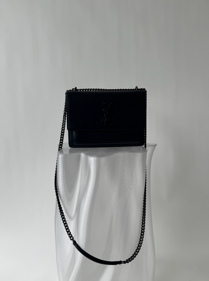 Saint Laurent Sunset leather crossbody bag - full set
