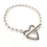 Gucci Ball Chain Heart Silver 925 Bracelet