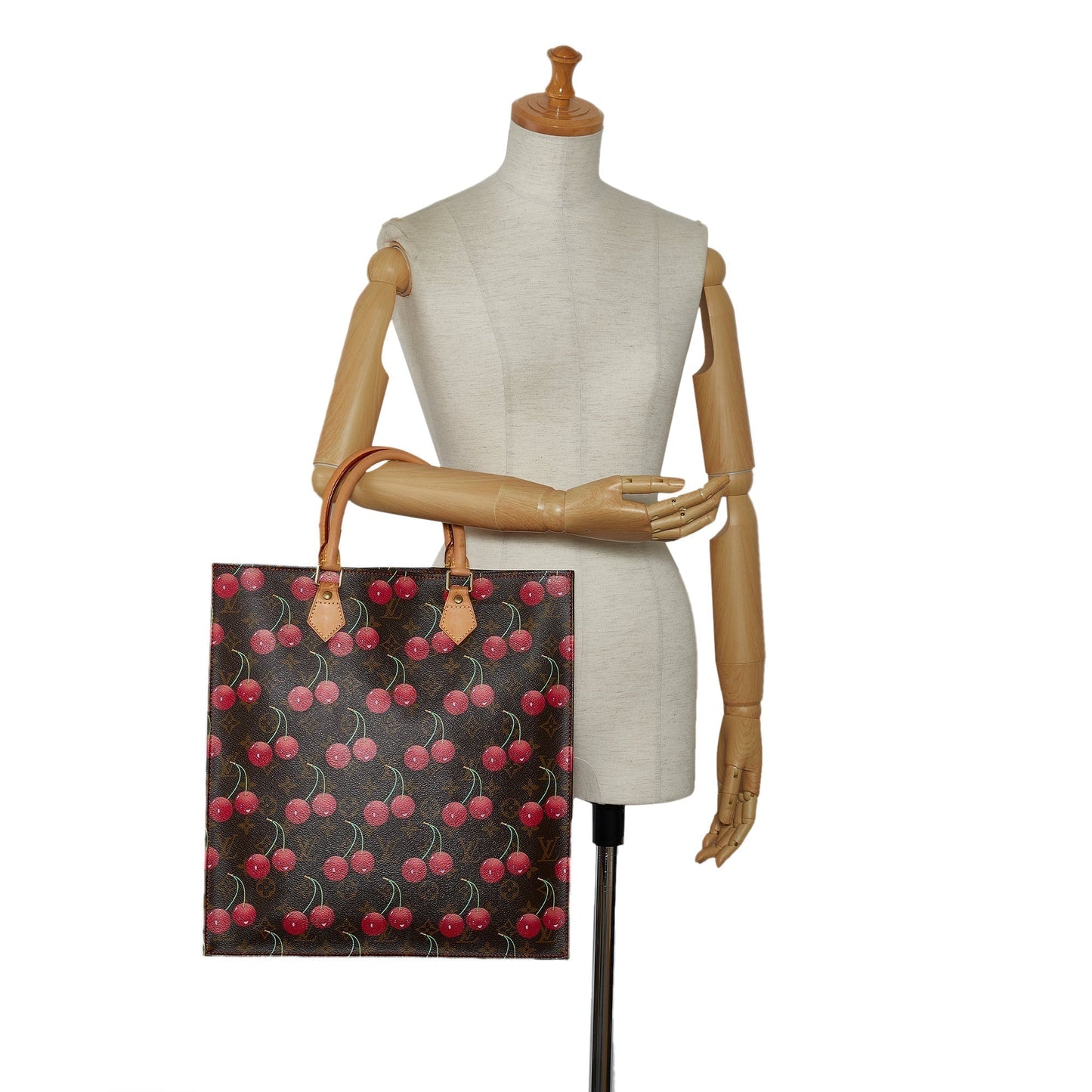 LOUIS VUITTON x Takashi Murakami Monogram Cerises Sac Plat Tote Bag