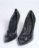 Fendi Decollete Vernice Black Patent Heels