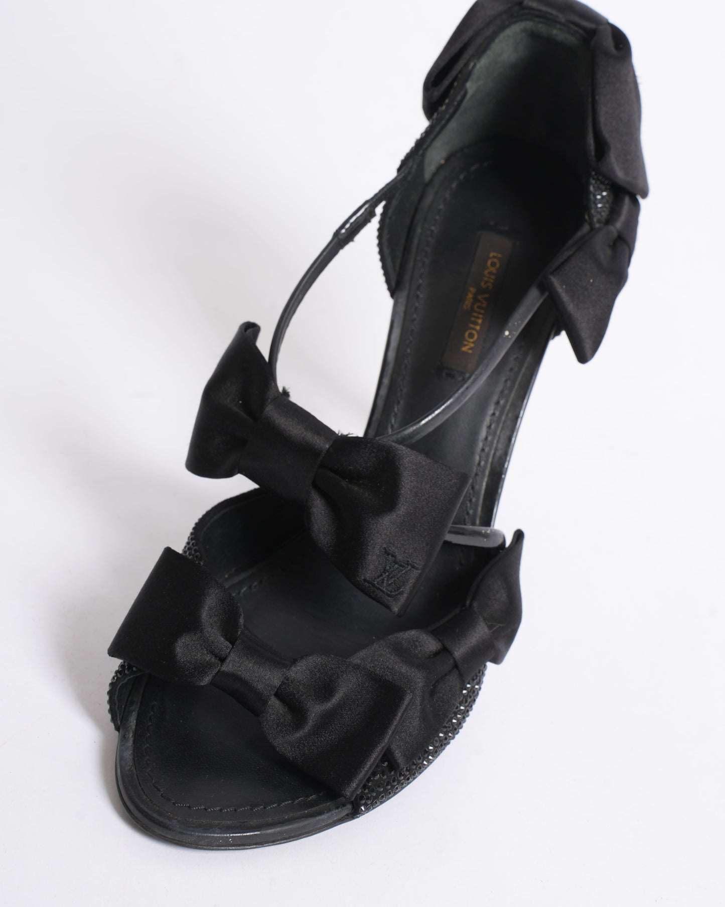 Louis Vuitton double satin bow heels