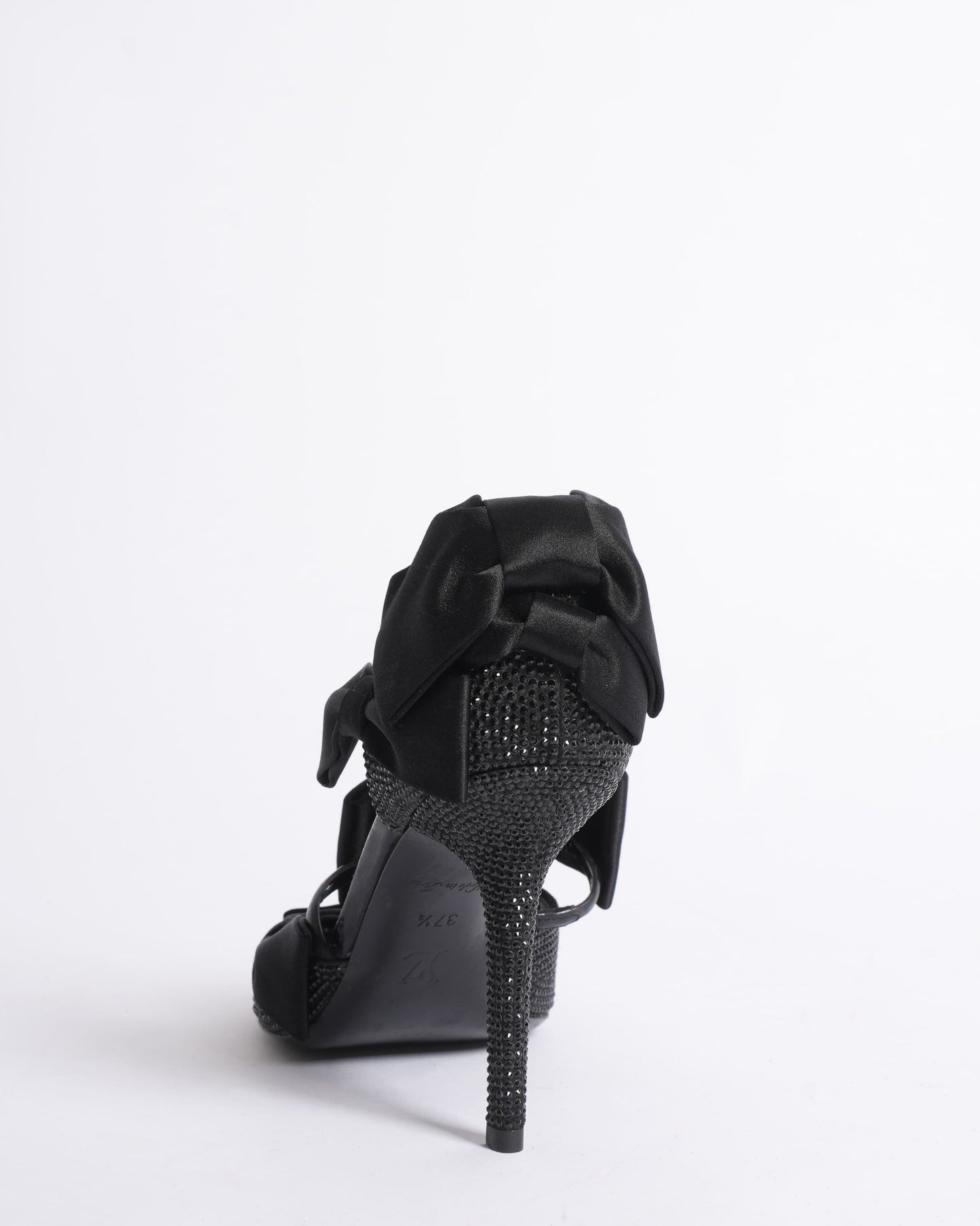 Louis Vuitton double satin bow heels