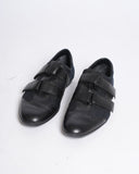 Gucci Guccissima black leather & canvas shoes