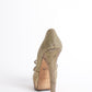 Fendi metallic golden platform pumps
