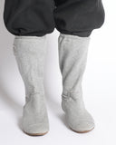 Chanel Cloth Ankle Boots In Grey