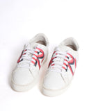 Burberry Graffiti Print Leather Sneakers