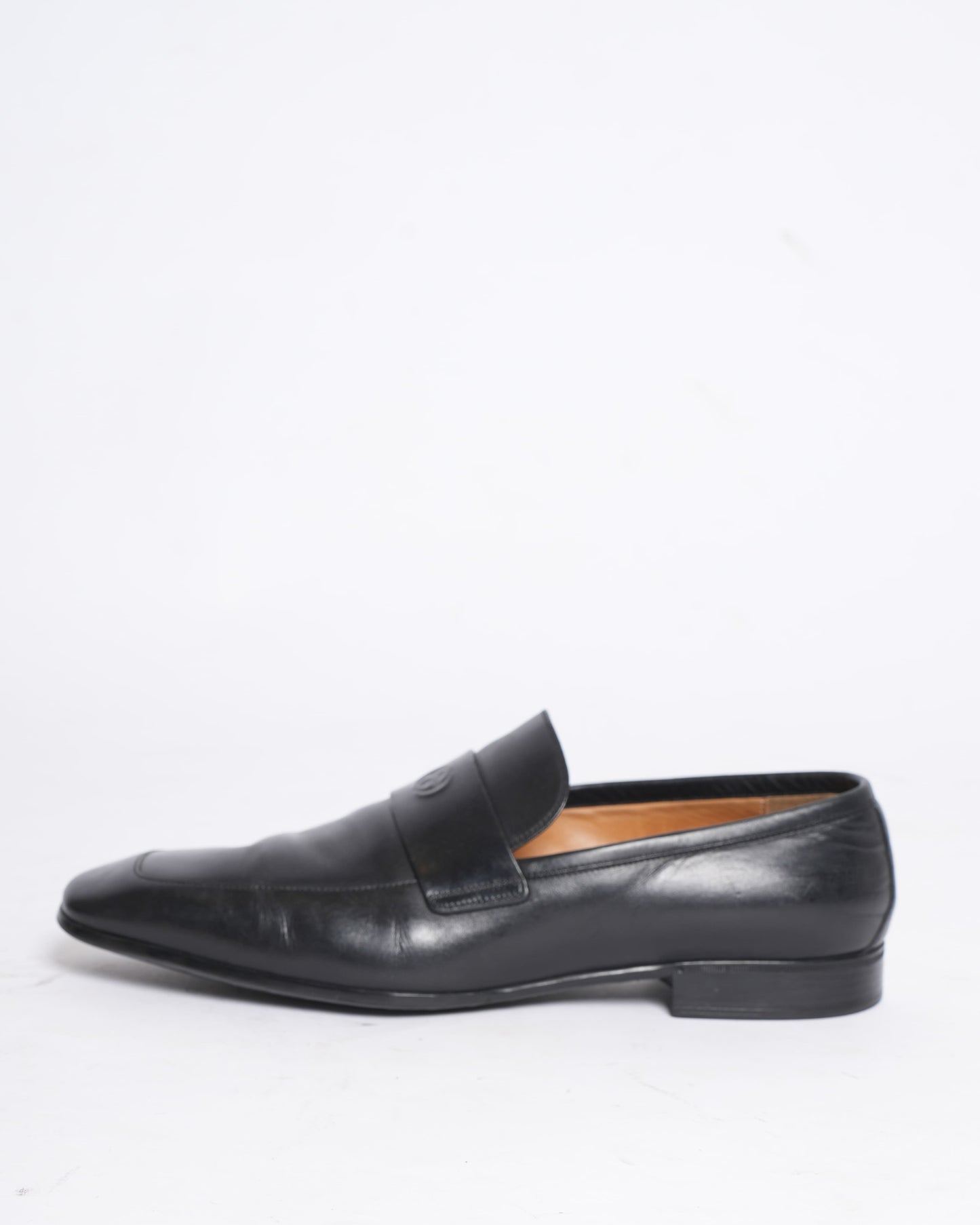 Gucci black leather loafers