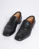 Gucci black leather loafers
