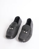 Louis Vuitton Black Leather Moccasins