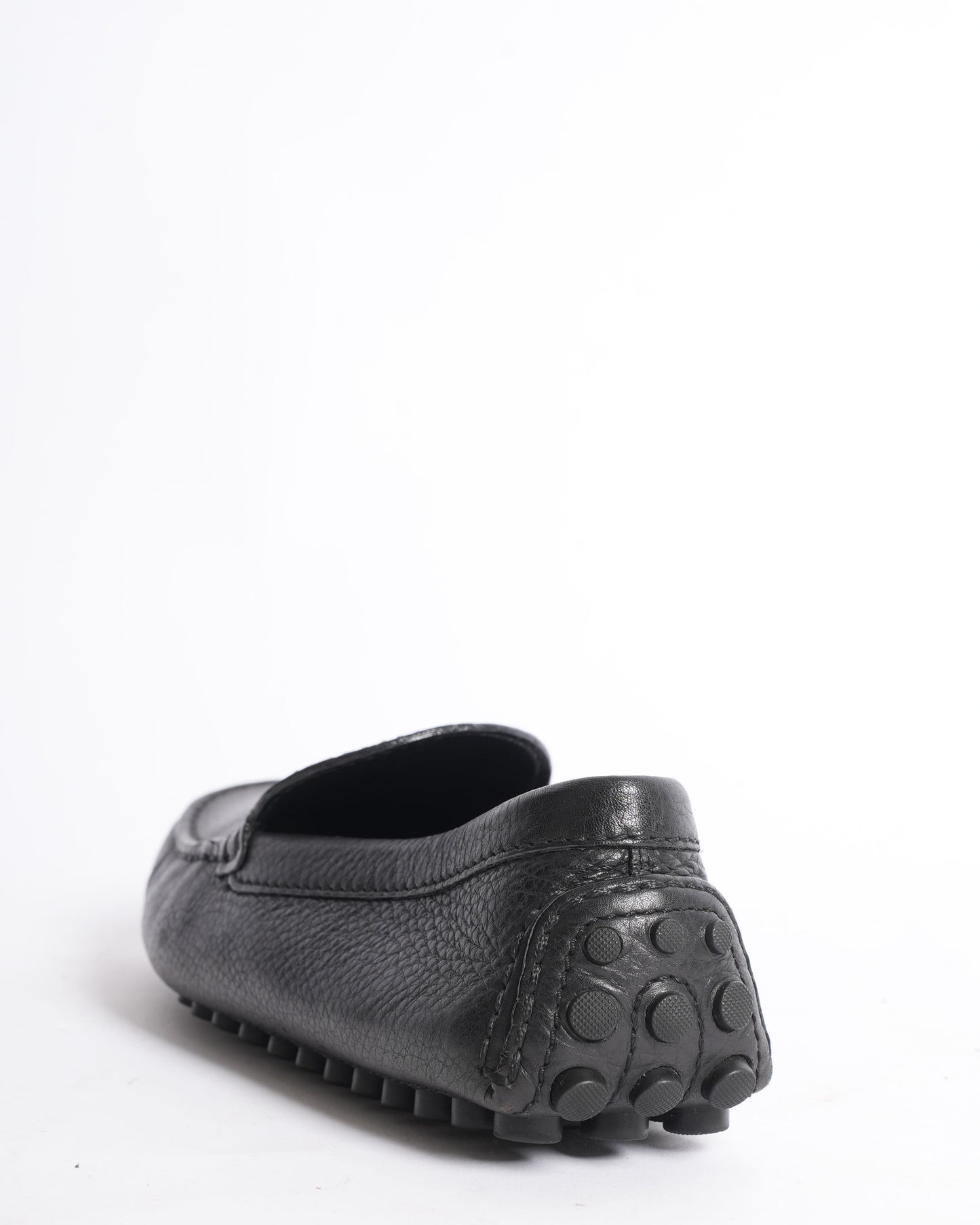 Louis Vuitton Black Leather Moccasins