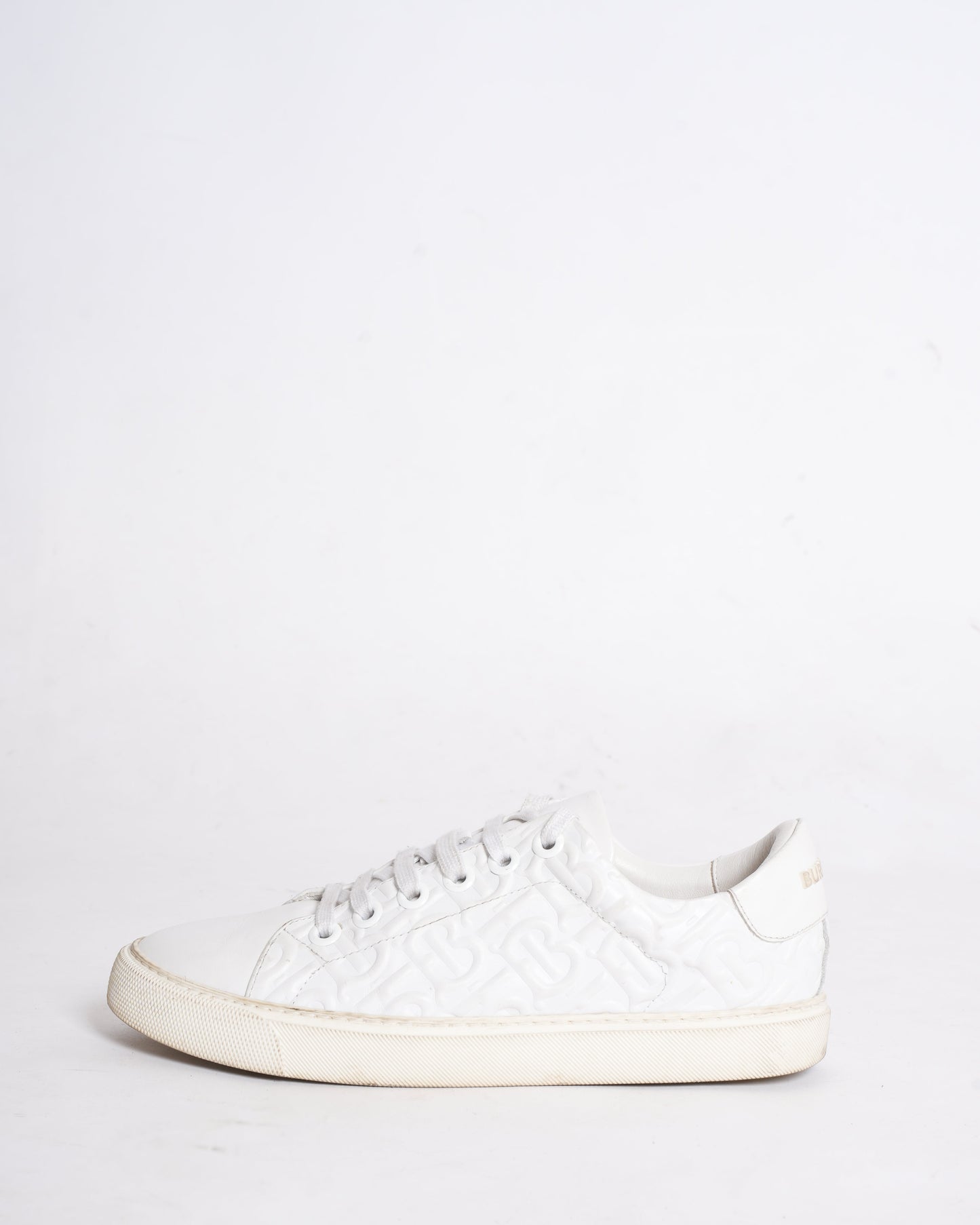 Burberry White Albridge Sneakers for Men