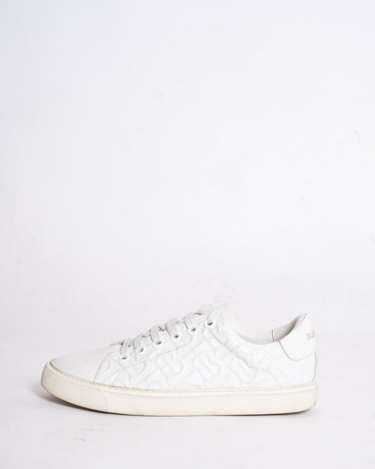 Burberry White Albridge Sneakers for Men